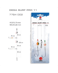 Jenzi Surfcasting-Rig DEGA-SURF Pro 11 Forfang 