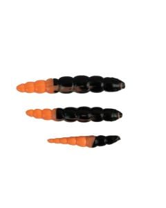 ProBaits Bee Mag Softbait Mix Size - Black/Salmon Orange