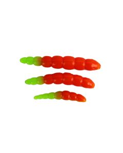 ProBaits Bee Mag Softbait Mix Size - Orange/Chartreuse