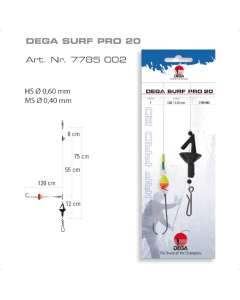 Jenzi Surfcasting-Rig DEGA-SURF Pro 2 Forfang
