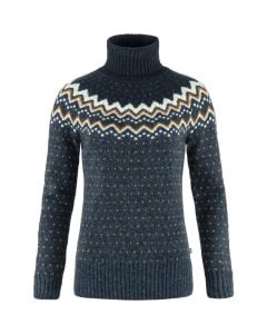 Fjällräven Övik Knit Striksweater m/rullekrave - Dame