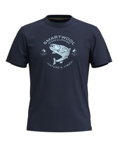 Smartwool Trout Fishing Graphic Short Sleeve Tee - Herre/Dame