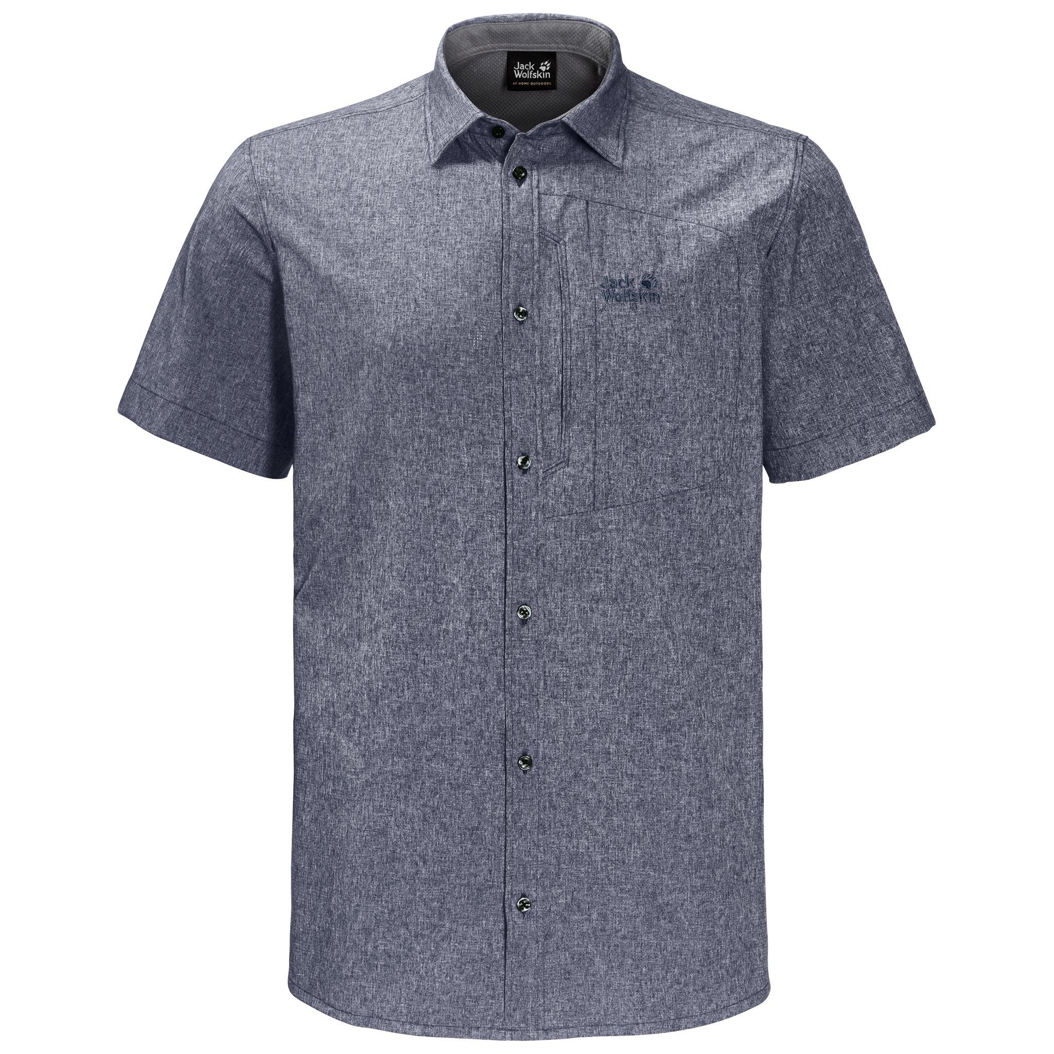 Jack Wolfskin Barrel Skjorte m/korte ærmer - Herre